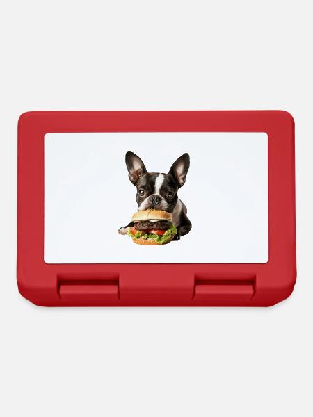 Boston Terrier - Brotdose - Rot