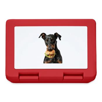 Dobermann - Brotdose - Rot - Vorne