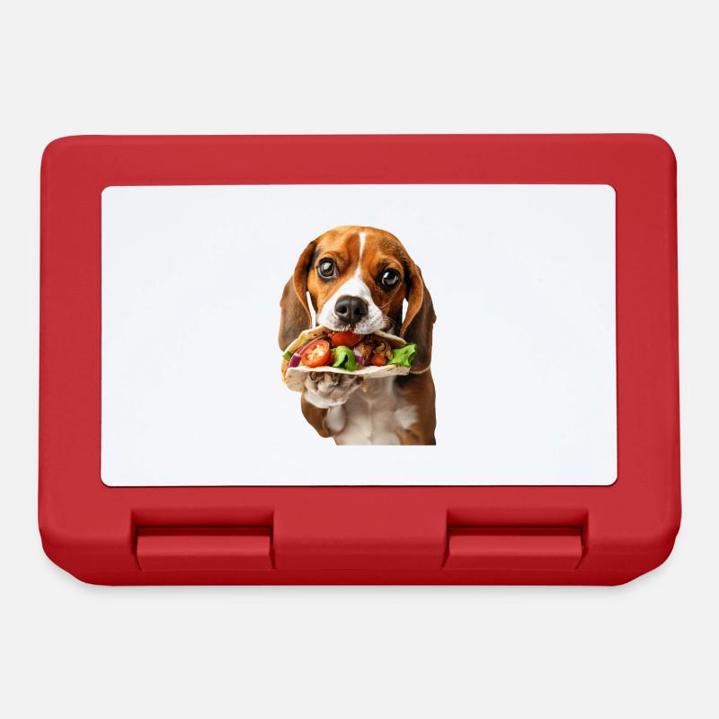Beagle - Brotdose - Rot