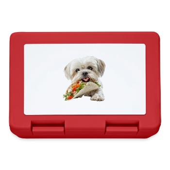 Shih Tzu - Brotdose - Rot - Vorne