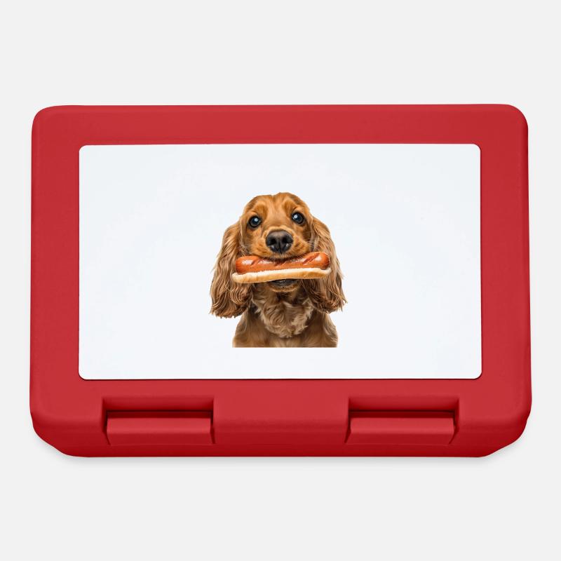 Cocker Spaniel - Brotdose - Rot
