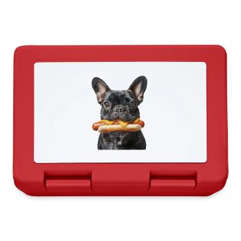 French Bulldog - Lunchbox - red - Front