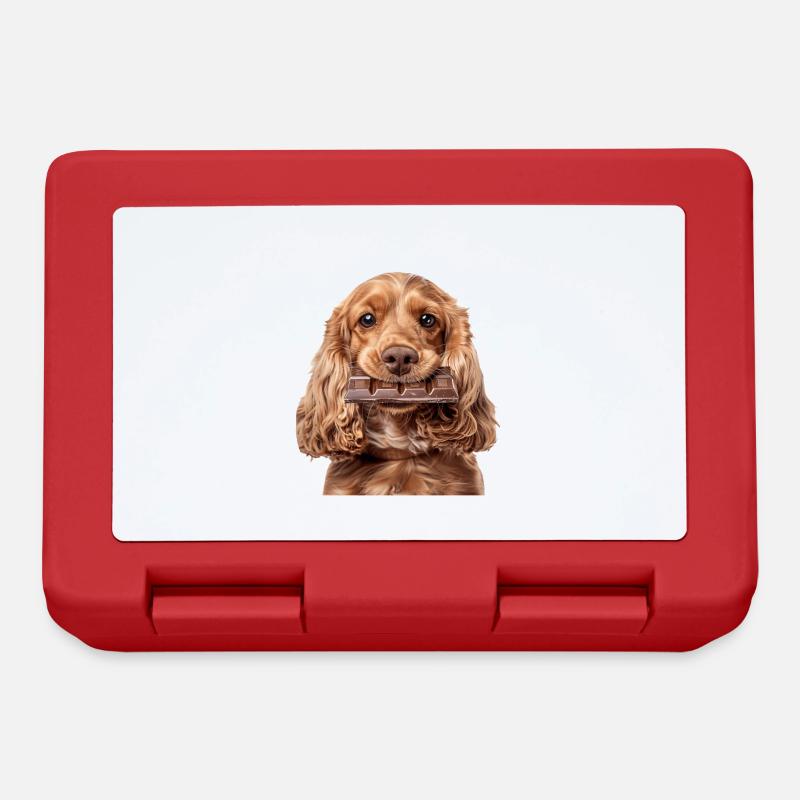Cocker Spaniel - Brotdose - Rot