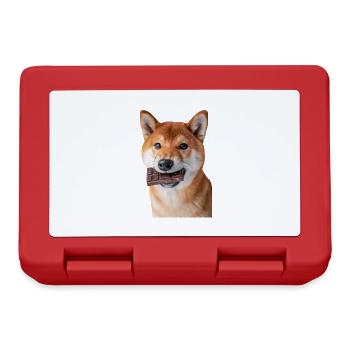 Shiba Inu - Brotdose - Rot - Vorne