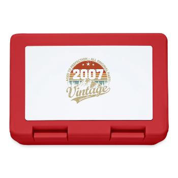 Vintage 2007 Retro Vintage Birthday Gift - Lunchbox - red - Front