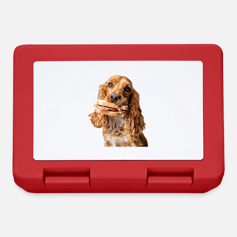 Cocker Spaniel - Brotdose - Rot