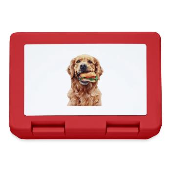 Golden retriever - Boîte à goûter - rouge - Devant