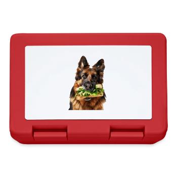 Deutscher Schäferhund - Brotdose - Rot - Vorne