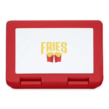 French Fries Food Pun Potato - Brotdose - Rot - Vorne