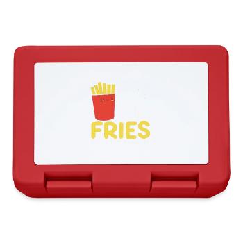 French Fries Food Pun Potato - Brotdose - Rot - Vorne