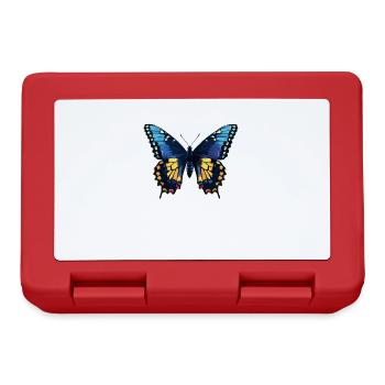 Butterfly Schmetterlinge Schmetterling - Brotdose - Rot - Vorne