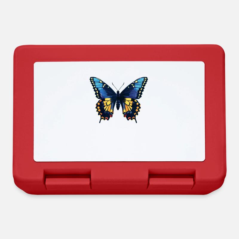 Butterfly Schmetterlinge Schmetterling - Brotdose - Rot