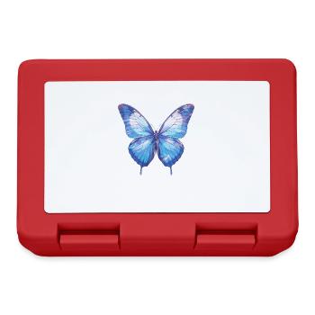 Butterfly Schmetterlinge Schmetterling - Brotdose - Rot - Vorne