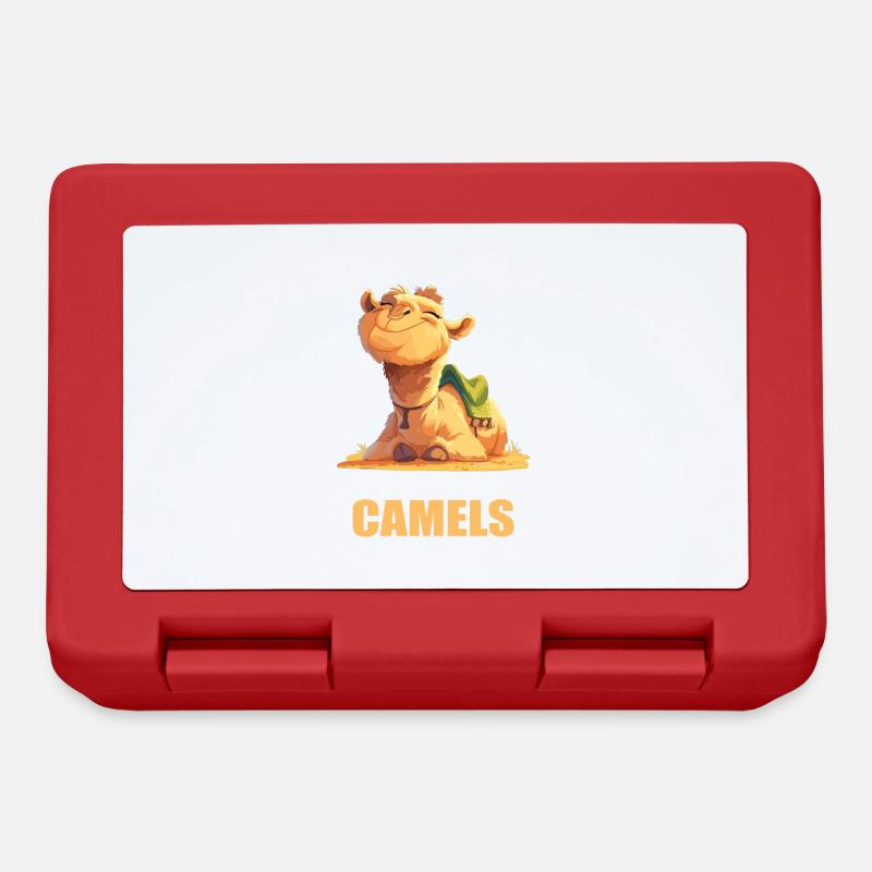 Camel Kamele Kamel - Brotdose - Rot