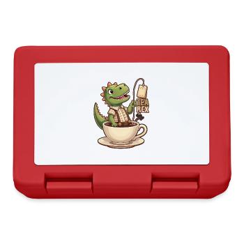Tea Rex Tyrannosaurus Rex Lederhose Lederhosn - Brotdose - Rot - Vorne