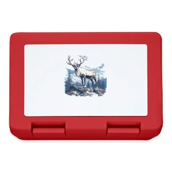 Caribou Karibus Karibu - Brotdose - Rot - Vorne
