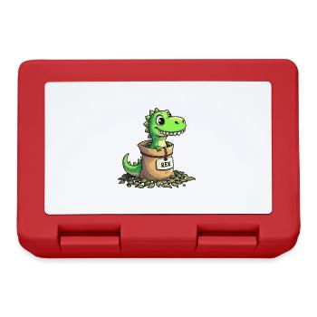 Tea Rex Dinosaurier - Brotdose - Rot - Vorne