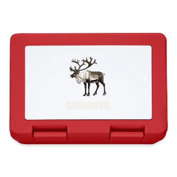 Caribou Karibus Karibu - Brotdose - Rot - Vorne