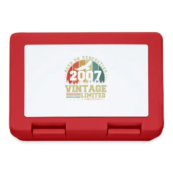 Vintage 2007 Vintage Retro Birthday Gift - Lunchbox - red - Front