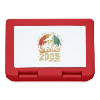 Vintage 2005 Homme Mythe Légende Anniversaire Rétro - Boîte à goûter - rouge - Devant