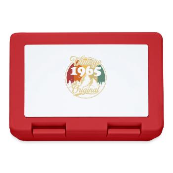 Vintage 1965 Original, Geburtstagsgeschenk - Brotdose - Rot - Vorne
