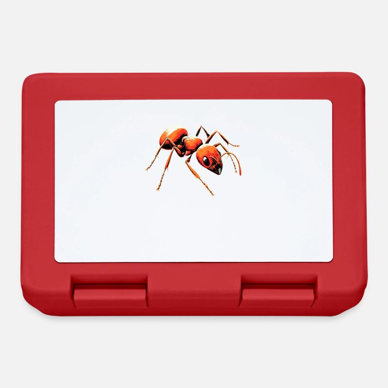 fourmi fourmi de forêt fourmi de feu insecte fourmis mignonnes - Boîte à goûter - rouge