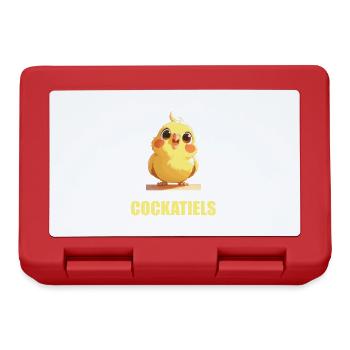 Cockatiel Nymphensittiche Nymphensittich - Brotdose - Rot - Vorne
