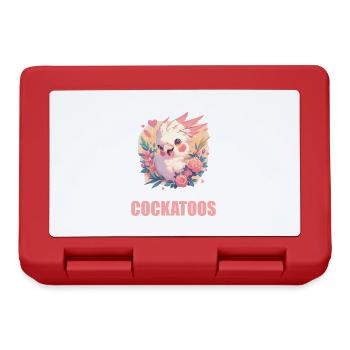 Cockatoo Kakadus Kakadu - Brotdose - Rot - Vorne