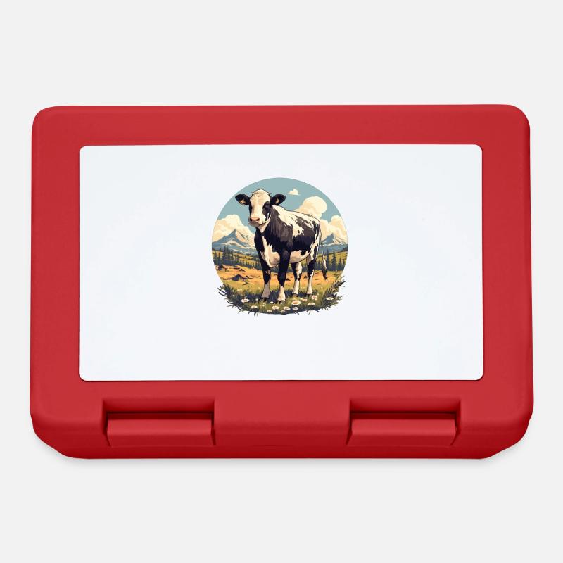 Vaches Vache - Boîte à goûter - rouge