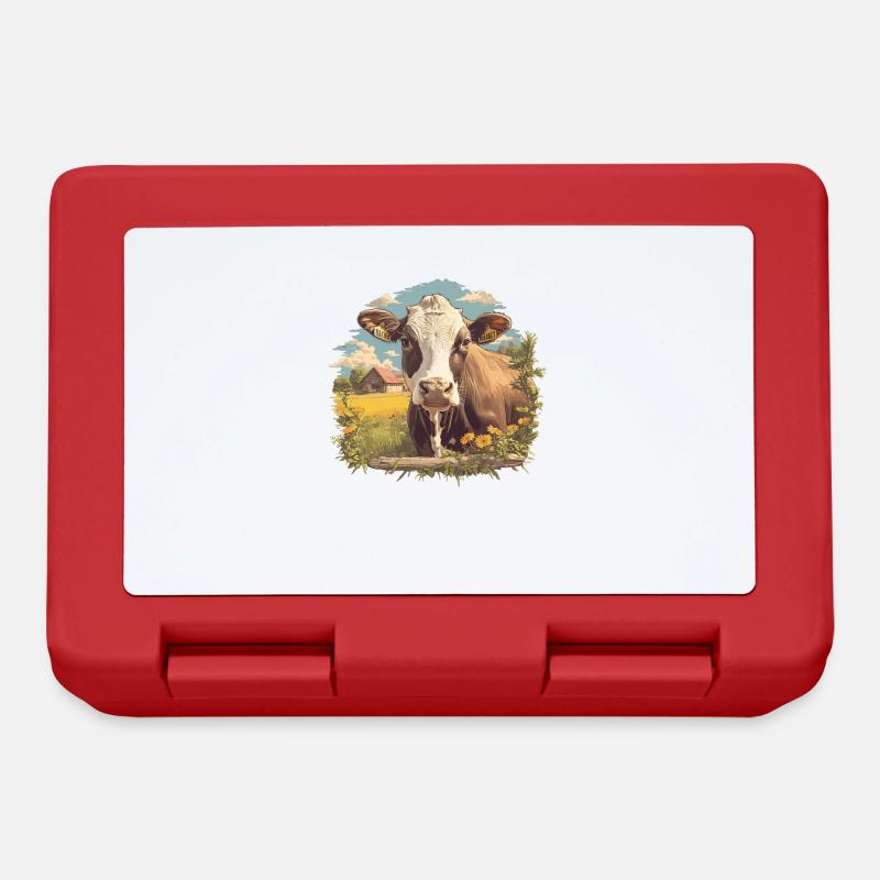 Vaches Vache - Boîte à goûter - rouge