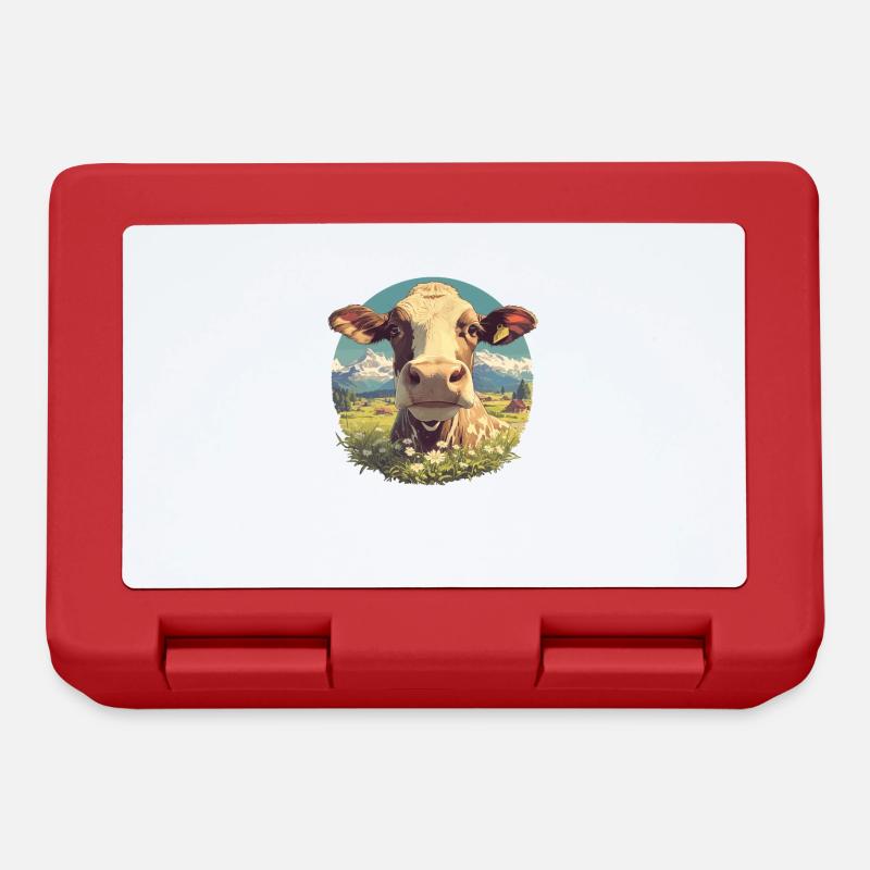 Vaches Vache - Boîte à goûter - rouge
