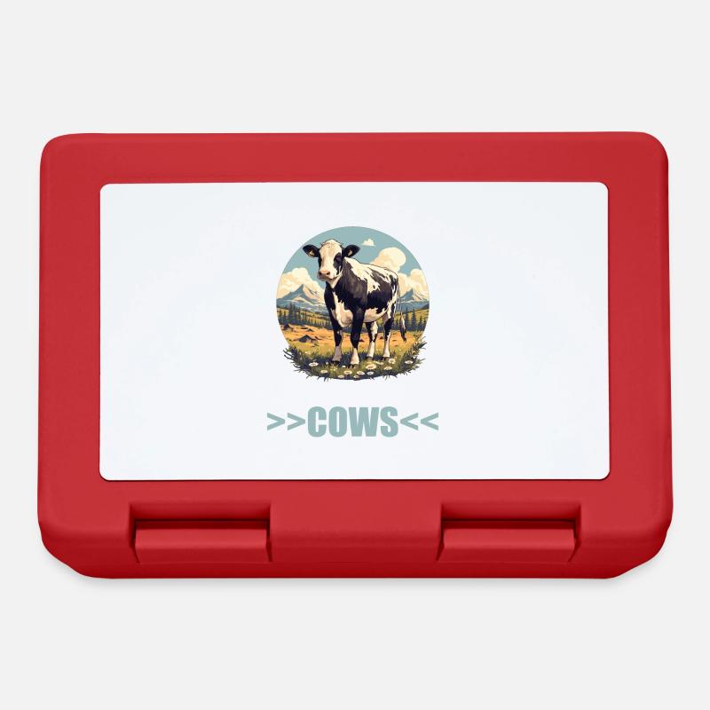 Vaches Vache - Boîte à goûter - rouge