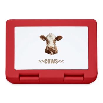 Vaches Vache - Boîte à goûter - rouge - Devant