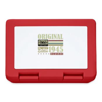 Original 1945 Vintage Retro Birthday Gift - Lunchbox - red - Front
