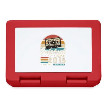 Original depuis 2015 Vintage Cadeau Anniversaire - Boîte à goûter - rouge - Devant
