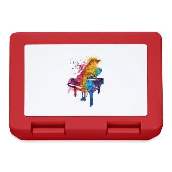 Piano - Boîte à goûter - rouge - Devant