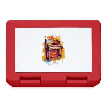 Piano - Boîte à goûter - rouge - Devant