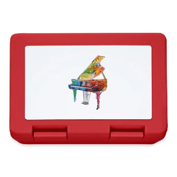 Piano - Boîte à goûter - rouge - Devant