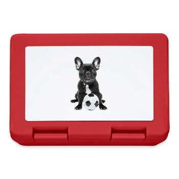 Bouledogue français - Boîte à goûter - rouge - Devant