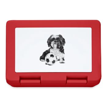 Shih Tzu - Brotdose - Rot - Vorne