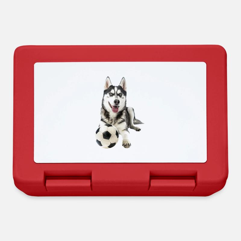Sibirischer Husky - Brotdose - Rot