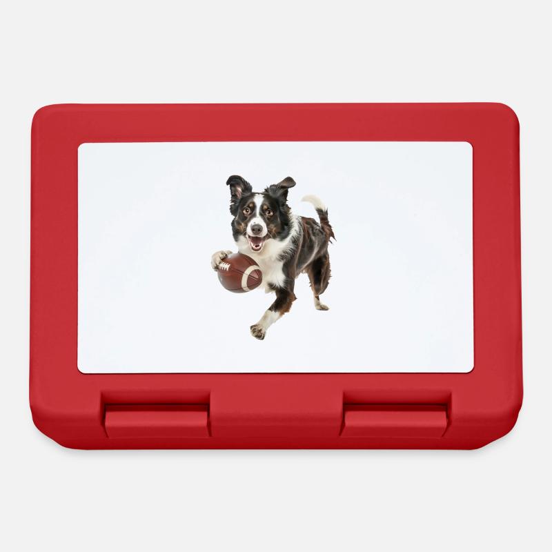 Border Collie - Brotdose - Rot