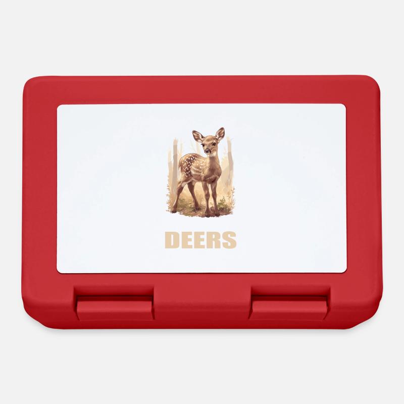 Cerf Cerf - Boîte à goûter - rouge