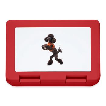 Caniche - Boîte à goûter - rouge - Devant