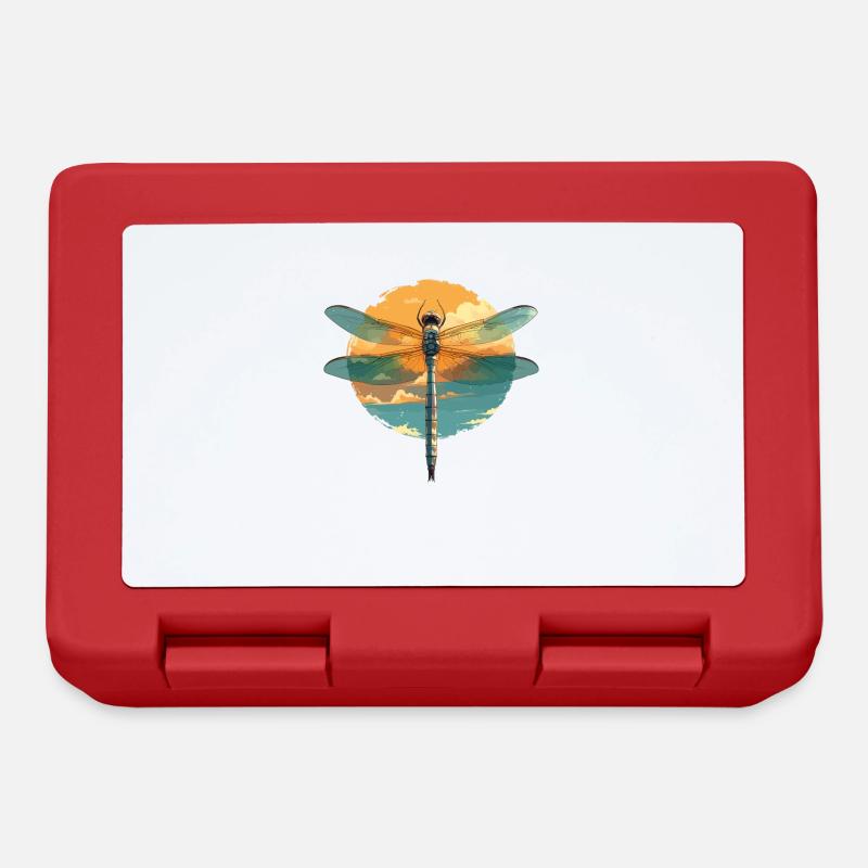 Dragonflies Dragonfly - Lunchbox - red