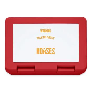 Could talk about horses - Lunchbox - red - Front