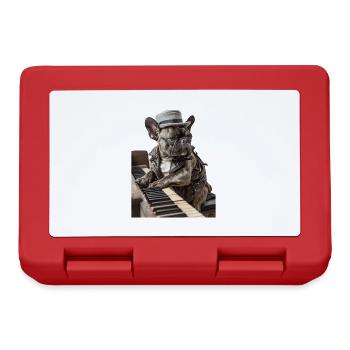 French Bulldog - Lunchbox - red - Front