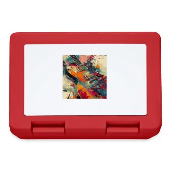 Guitare - Boîte à goûter - rouge - Devant