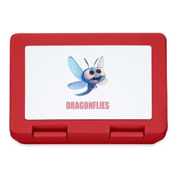 Libellen Libelle - Brotdose - Rot - Vorne