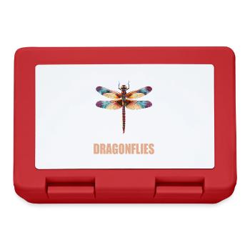 Libellen Libelle - Brotdose - Rot - Vorne